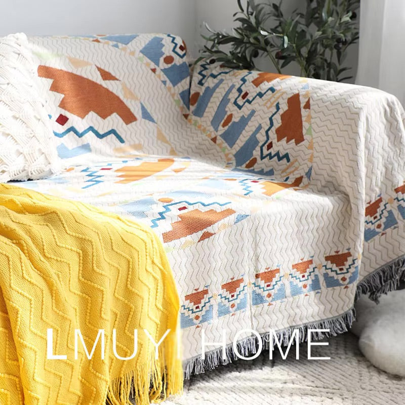 Sunrise - Bohemian Plaid Blanket Collection